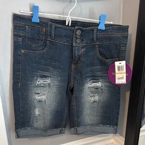Tinseltown Distressed Denim Shorts